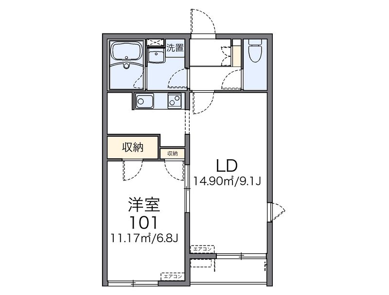 レオネクスト寺本 間取図