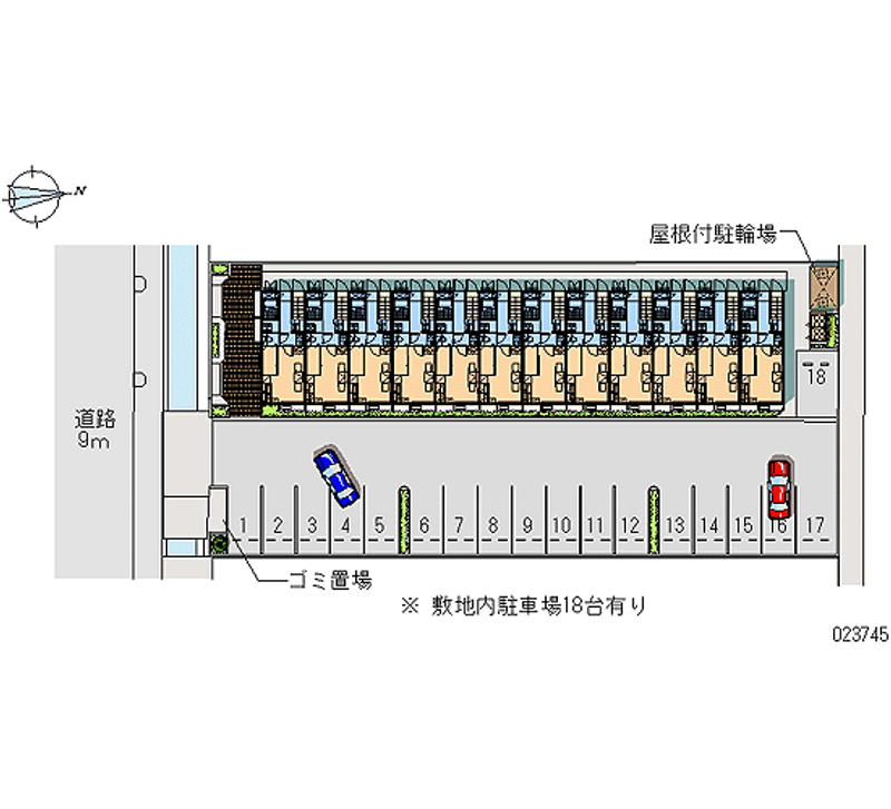 23745 bãi đậu xe hàng tháng