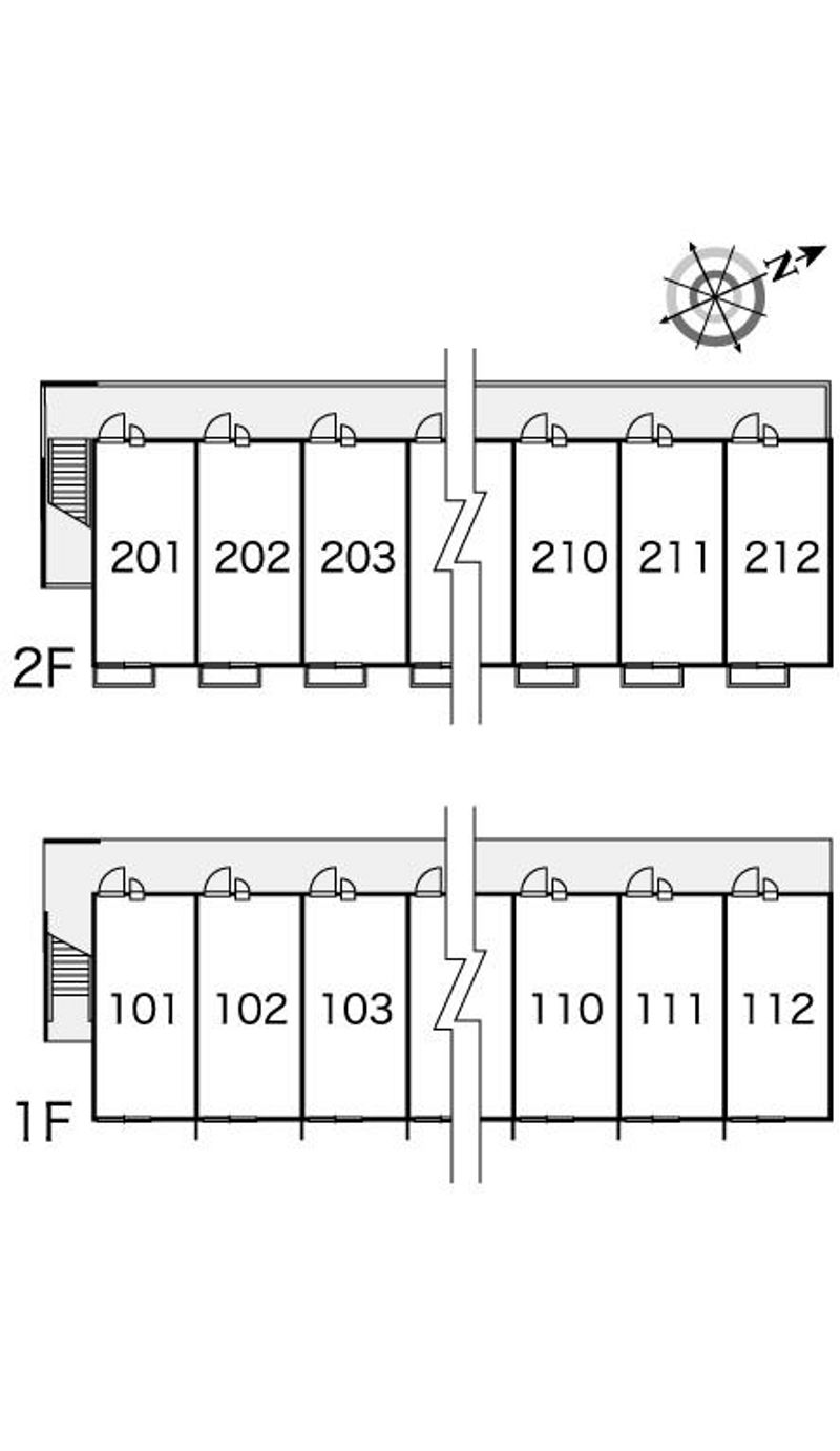 レオパレスコンフォートⅢ 間取配置図