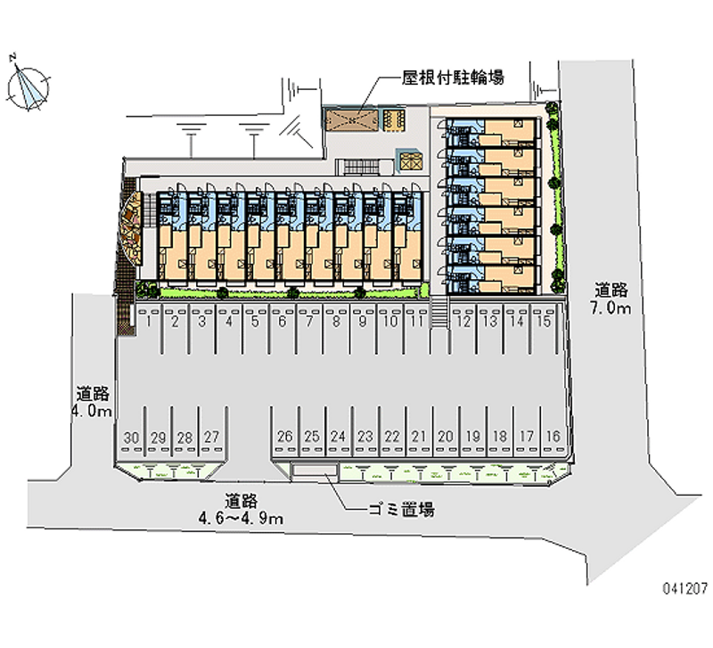 41207 Monthly parking lot