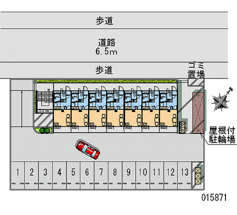 レオパレス国分寺台中央 月極駐車場