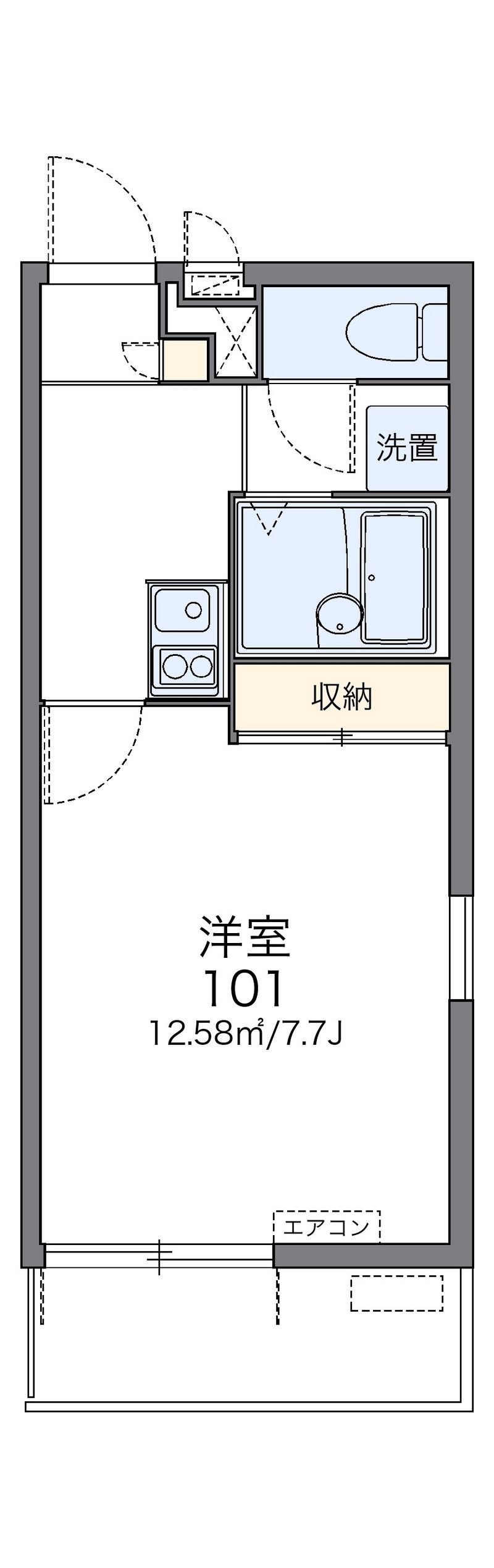 レオパレスホヌ 間取図