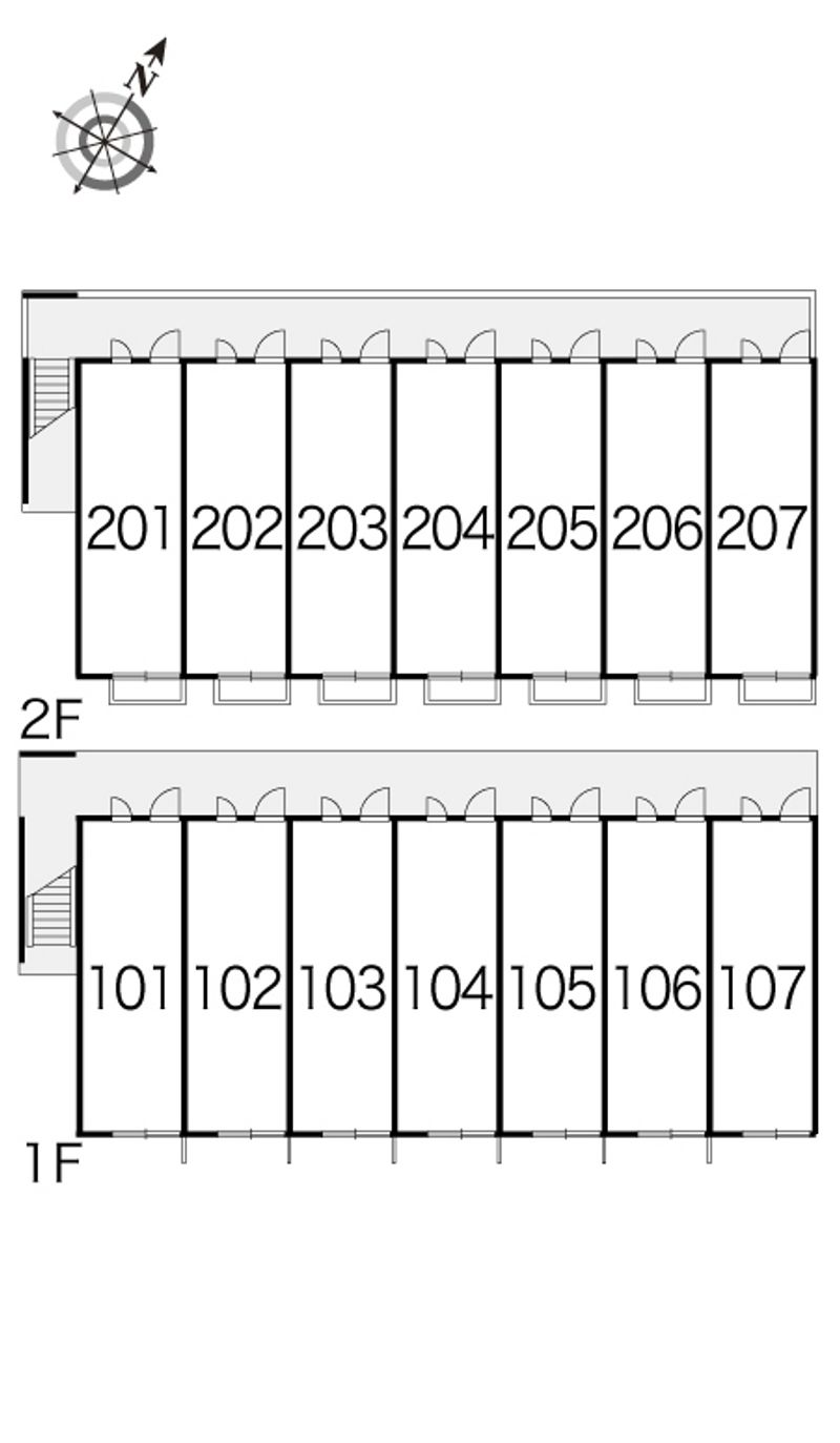 レオパレスポパイ 間取配置図