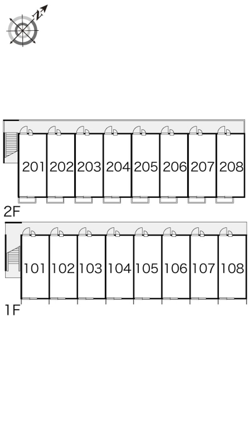 レオパレスグレイス 間取配置図