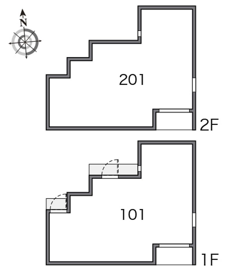 レオネクストエクセルアサヒⅦ 間取配置図