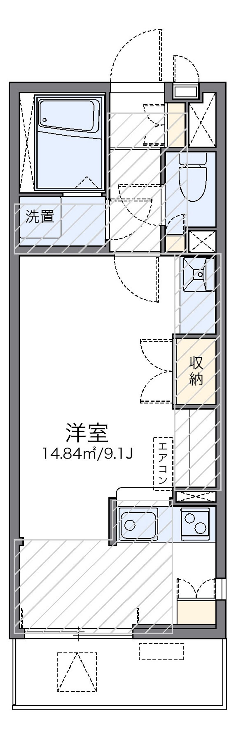 レオネクスト舞浜Ⅱ 間取図