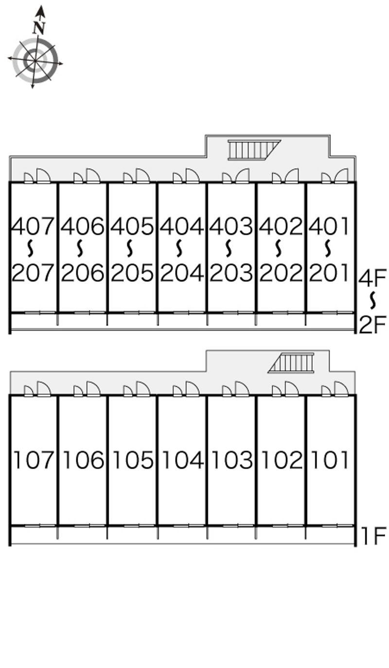 レオパレスＣＯＡＸ 間取配置図