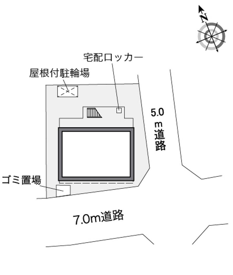 レオパレスエトワール南生田 配置図