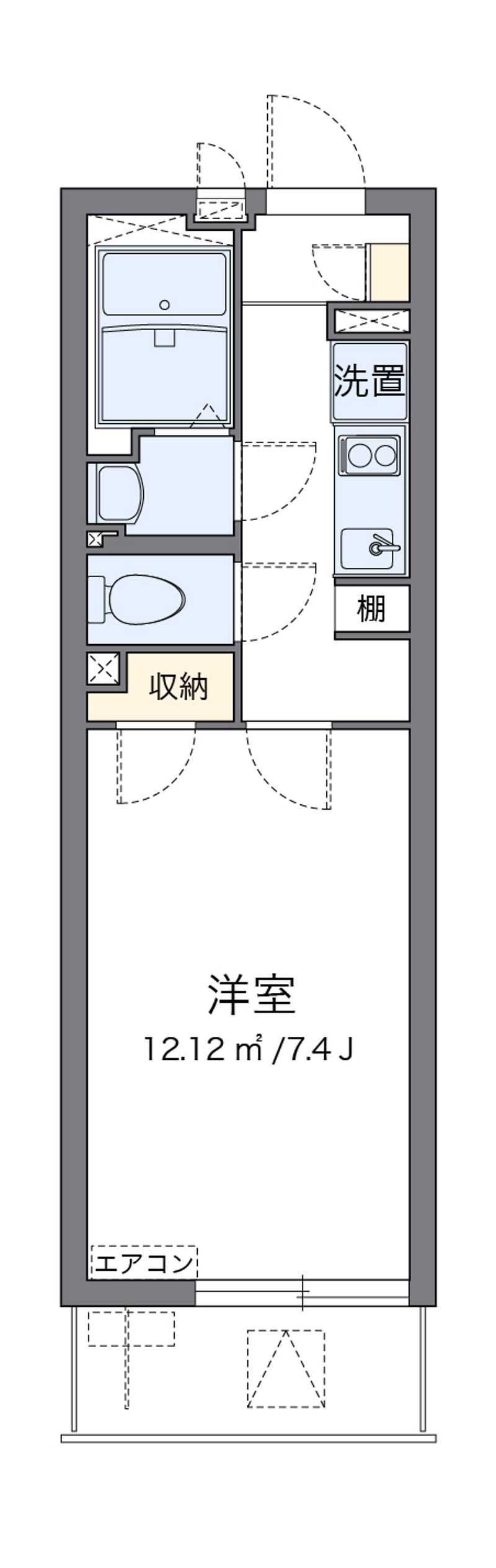 クレイノフルブルーム 間取図
