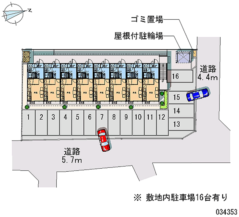 34353 Monthly parking lot