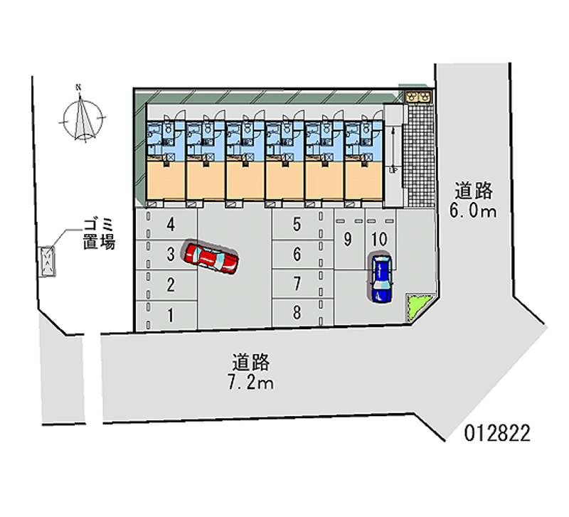 12822 Monthly parking lot