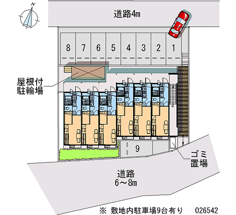 レオパレス葉 月極駐車場