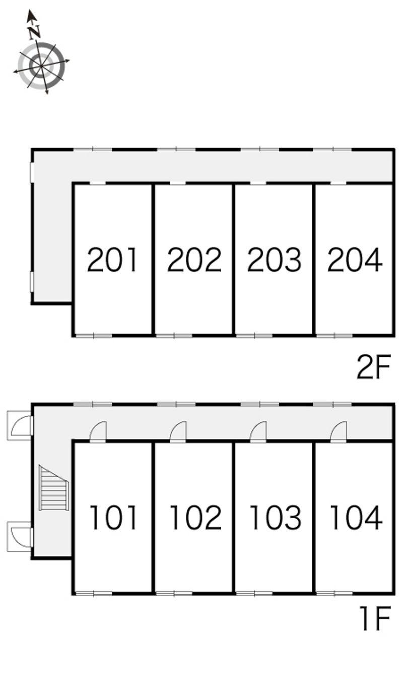 レオパレスロータス 間取配置図