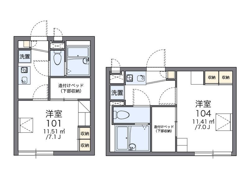 レオパレスカンパーニュ 間取図