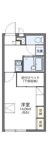 レオパレスさざんか 間取り図