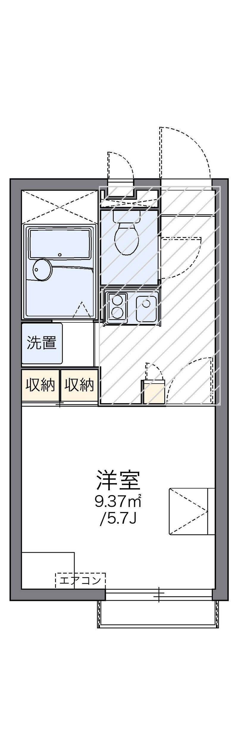 レオパレス萬貮番館 間取図