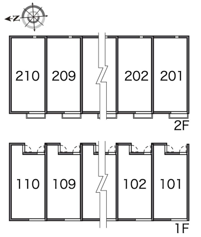 レオネクストディアベルジュⅡ 間取配置図