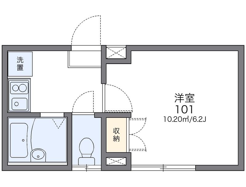 レオパレスフォレストヒル 間取図