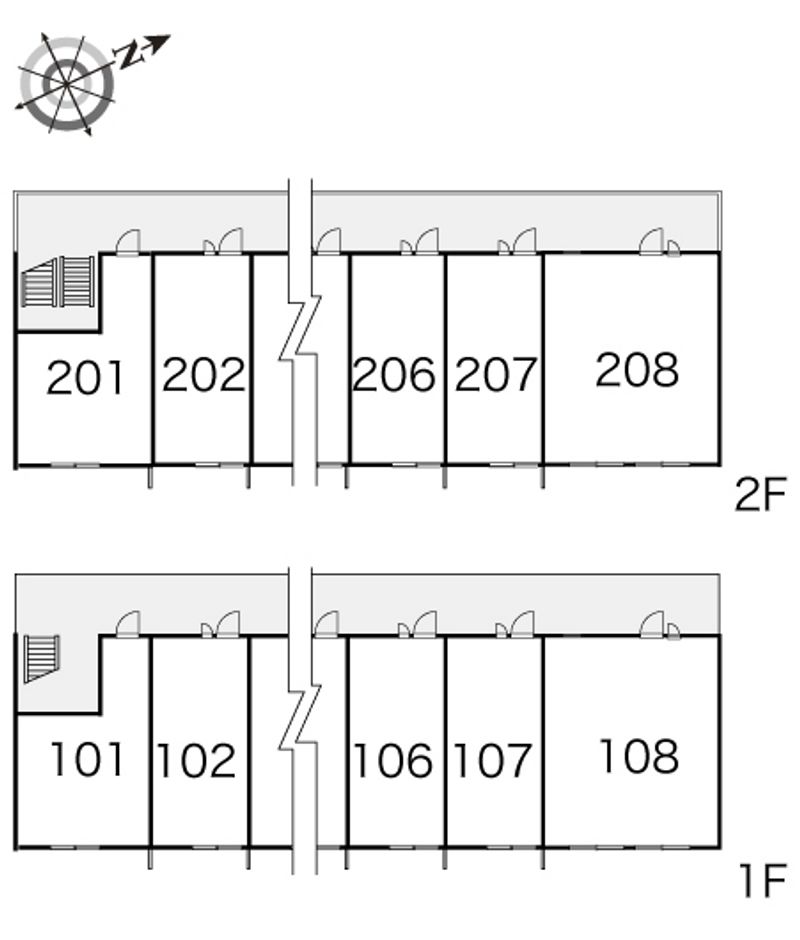 レオパレス柊 間取配置図