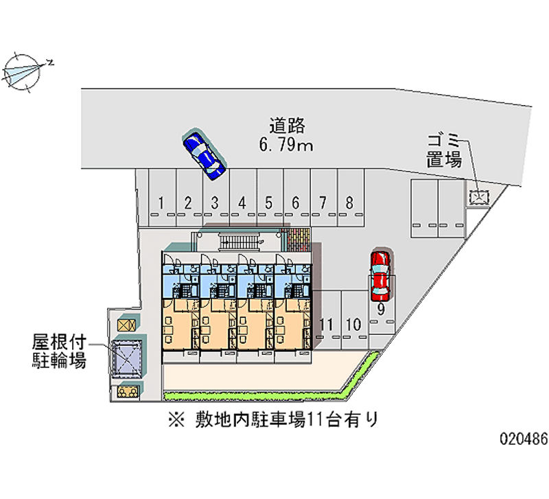 レオパレスラフィネ　丸山 月極駐車場