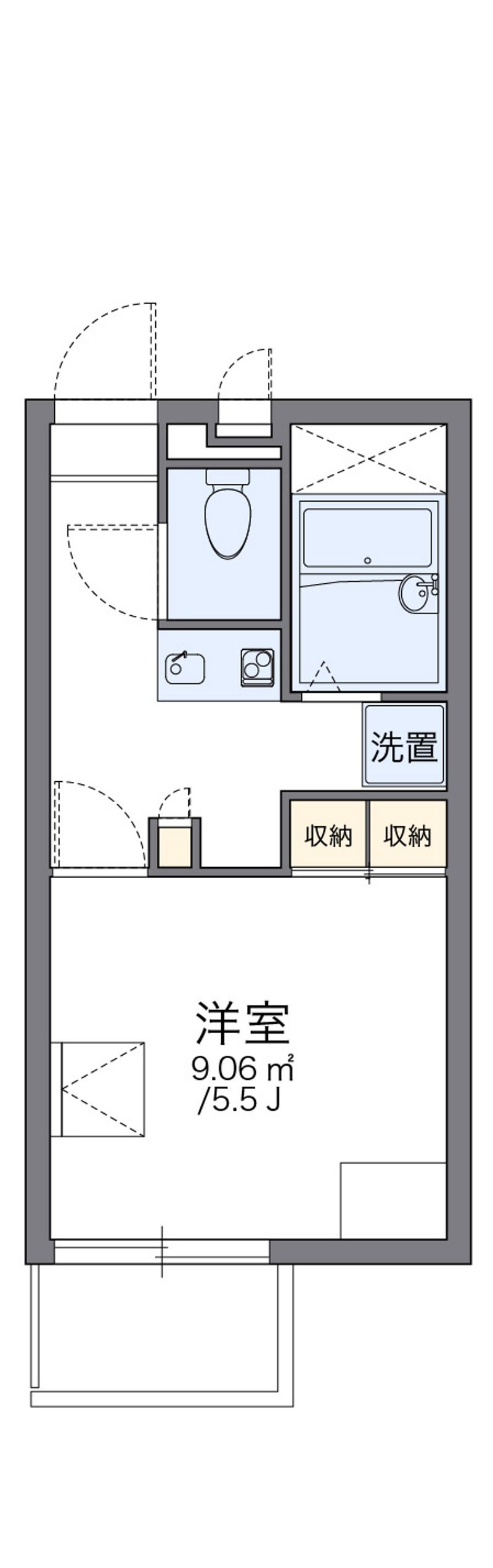 レオパレスブルーフォート 間取図