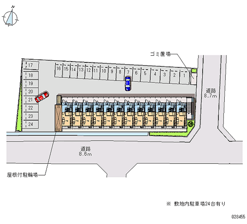 28455 bãi đậu xe hàng tháng