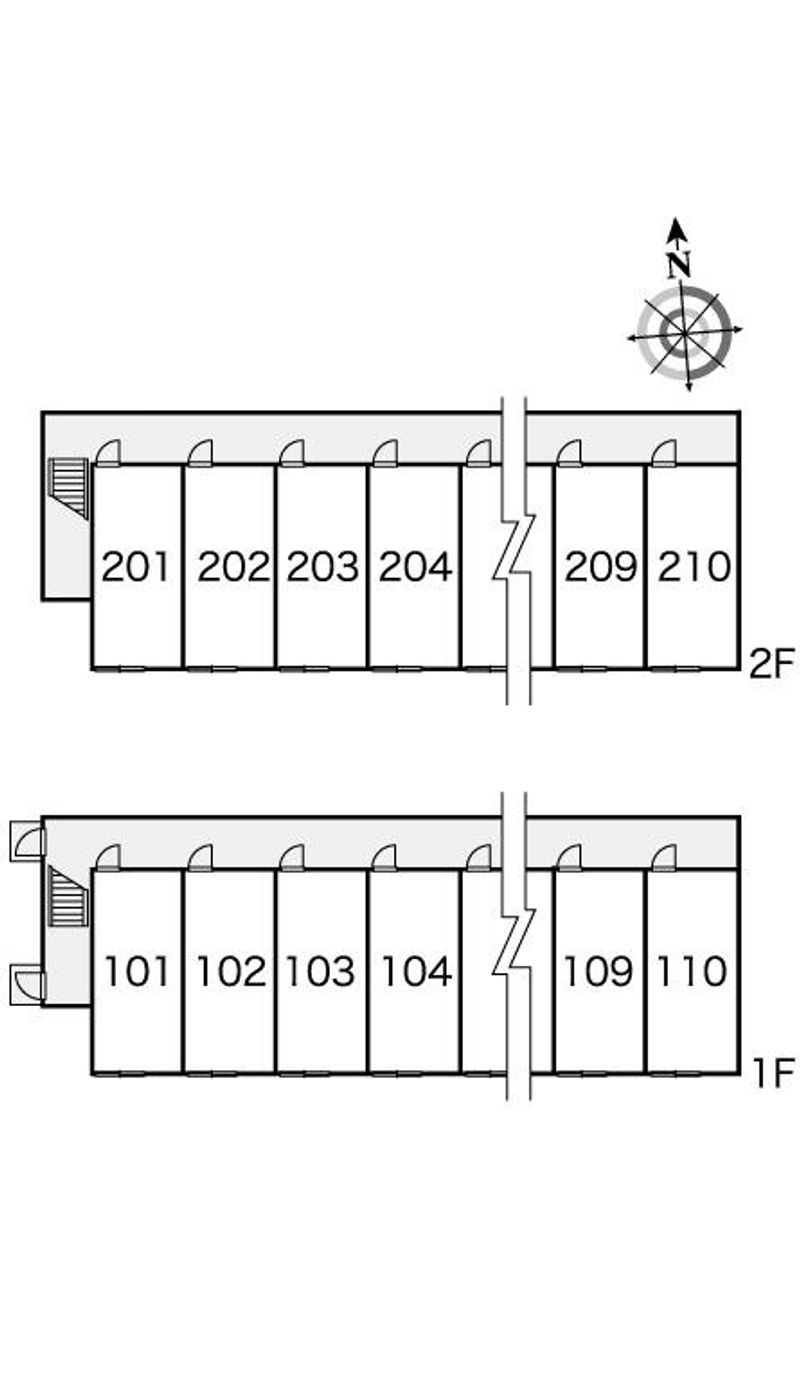 レオパレス新さっぽろⅡ 間取配置図