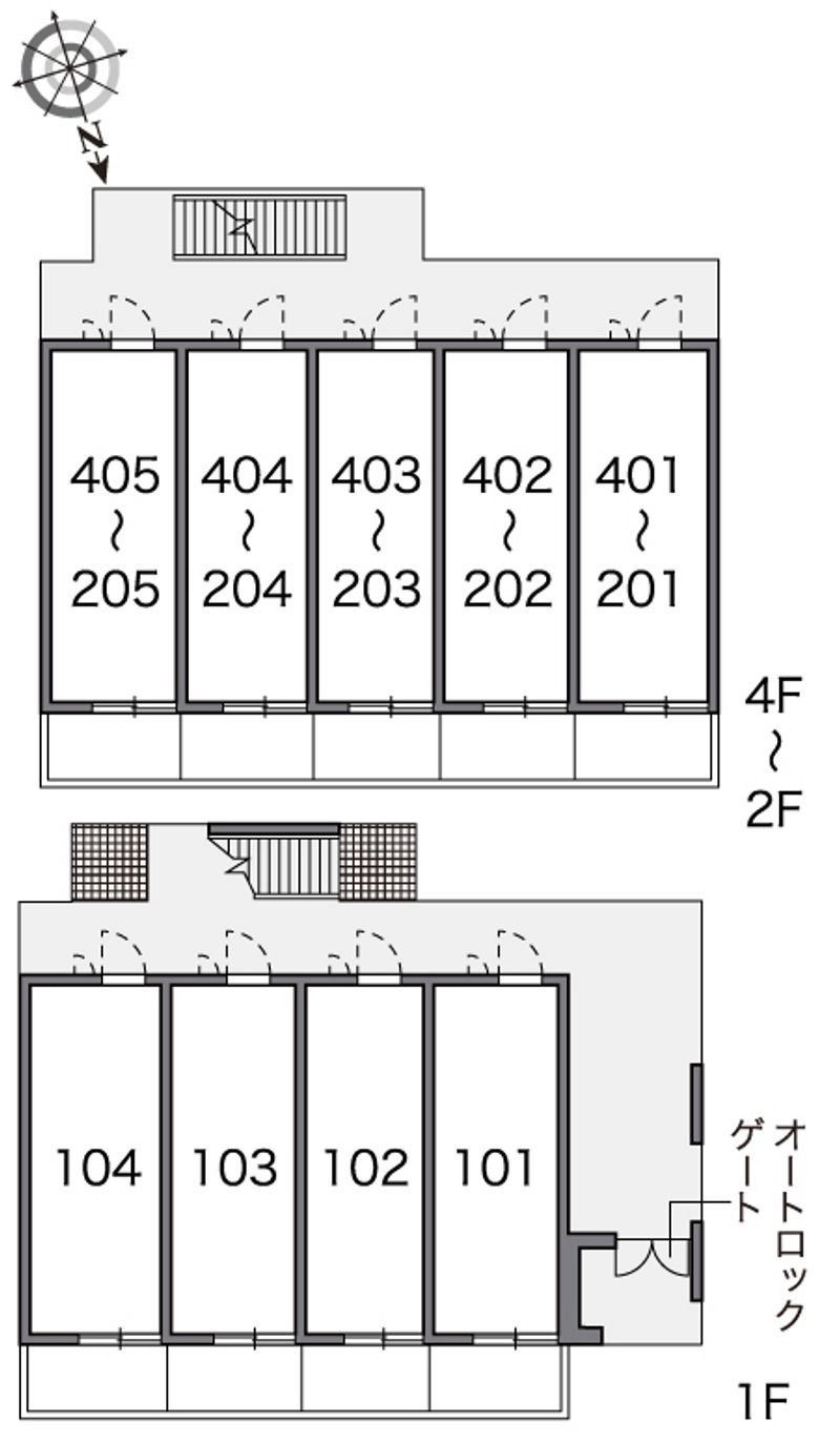 レオパレスアヴァンティ 間取り配置図