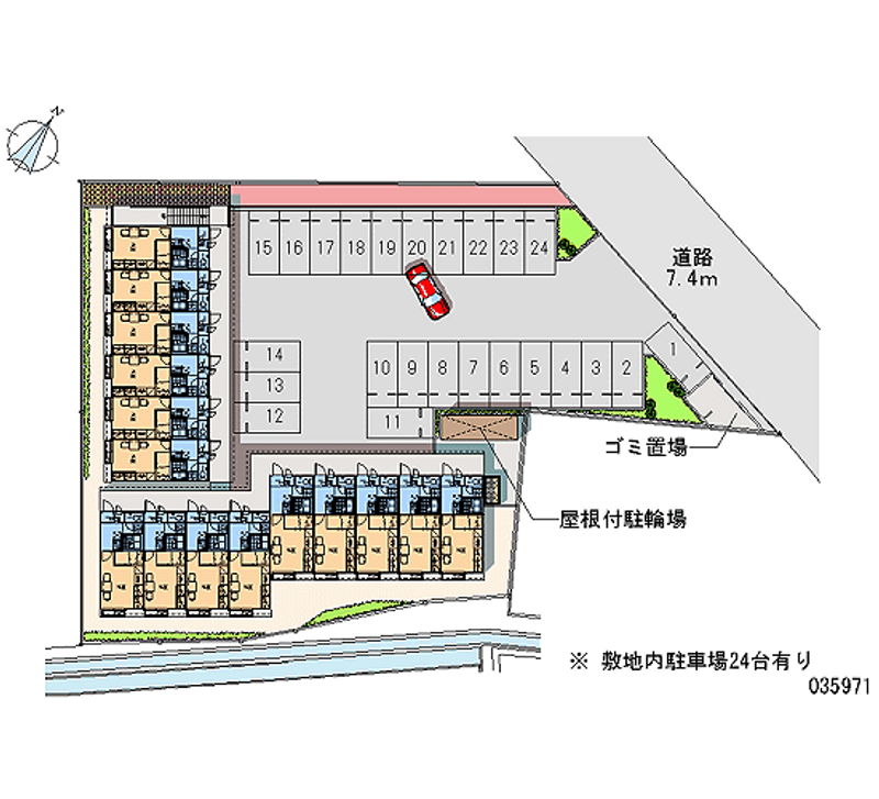 レオパレス伊都 月極駐車場