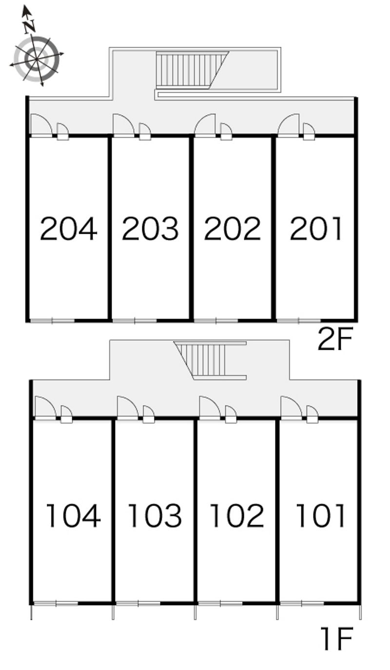 レオパレス蜷川２ 間取配置図