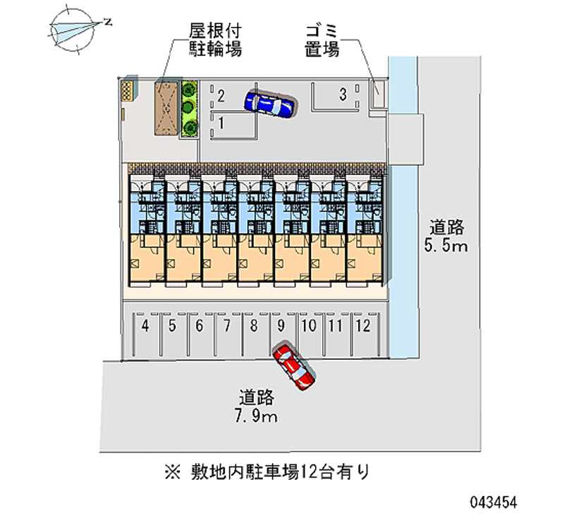 43454月租停車場