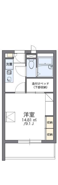 レオパレスリビエールブランシェ 間取り図