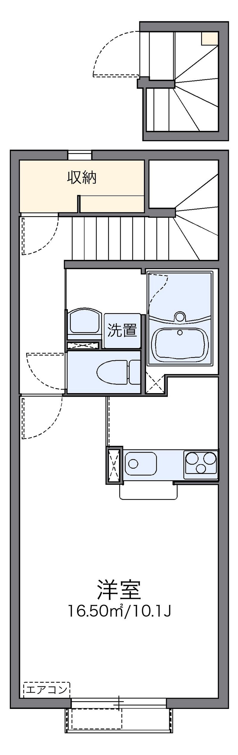 レオネクスト冠　リバー 間取図