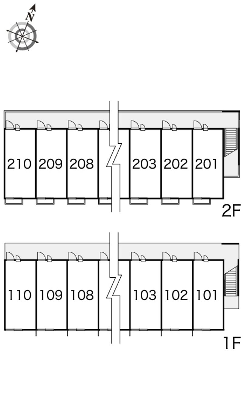 レオパレス原新 間取配置図