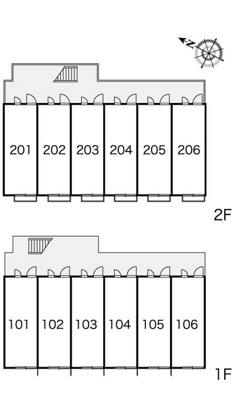 レオパレスルピア深作 間取配置図