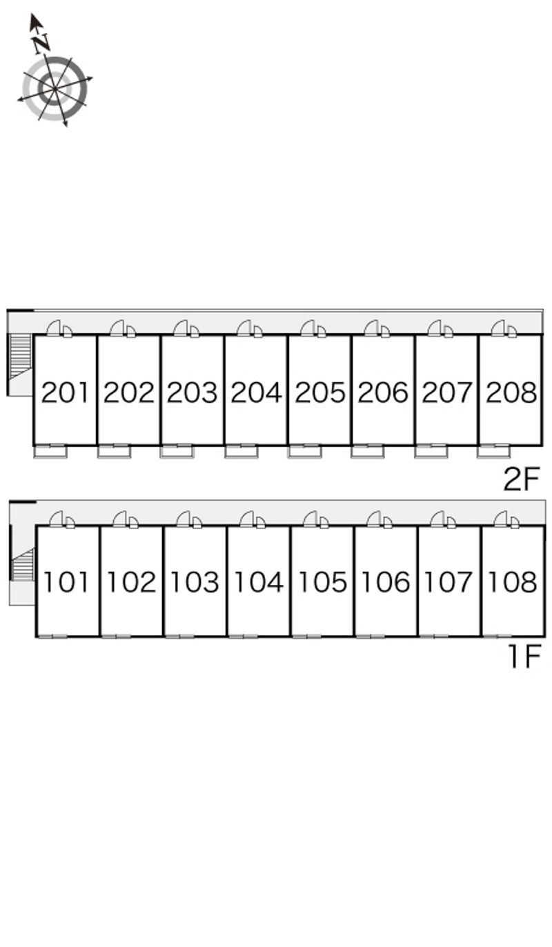 レオパレススジャク 間取り配置図
