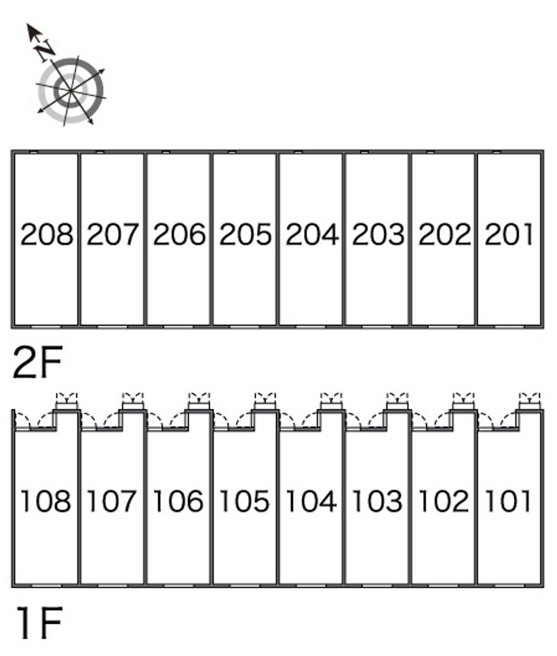 レオネクストはなみずき 間取配置図