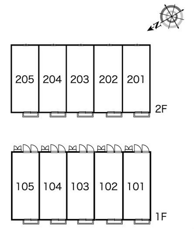レオパレスフリューゲル 間取配置図