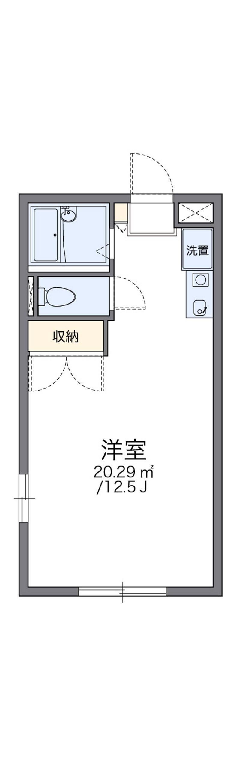 レオパレスミライ 間取図