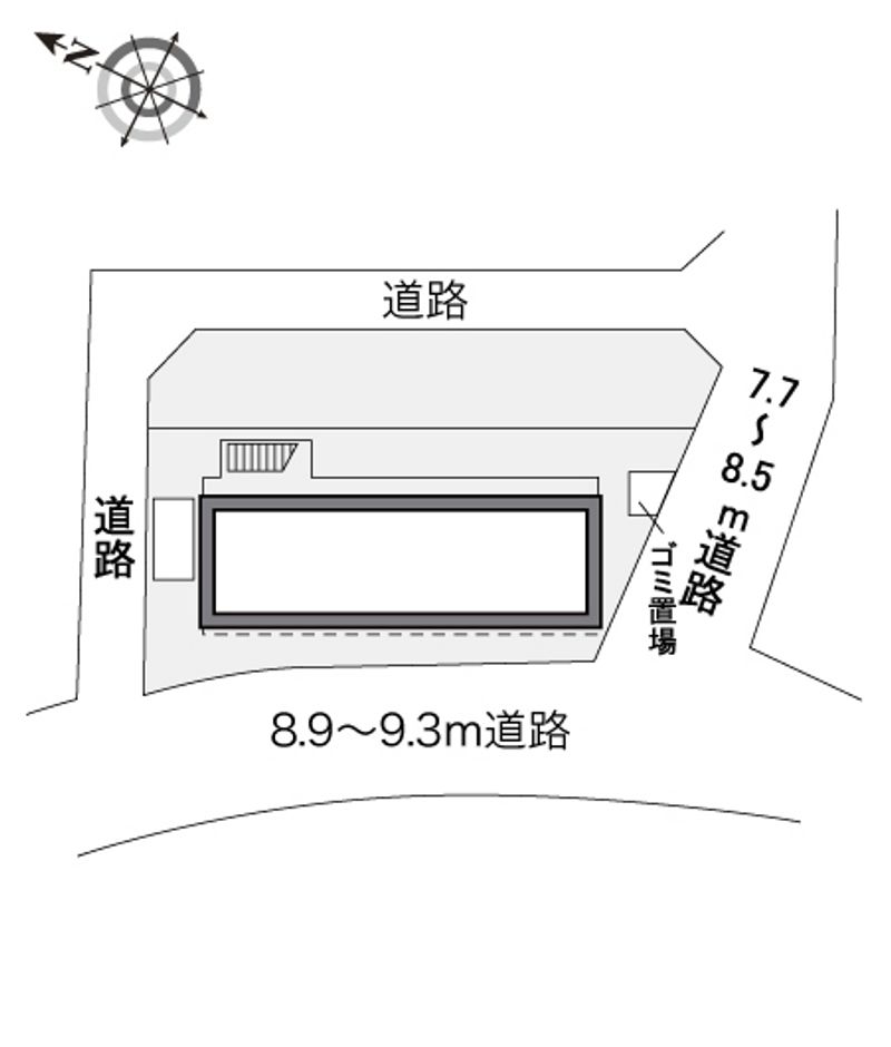 レオパレス池田Ⅱ 配置図