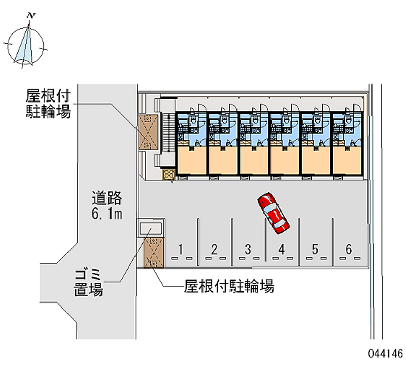 レオパレスエスペランスⅡ 月極駐車場