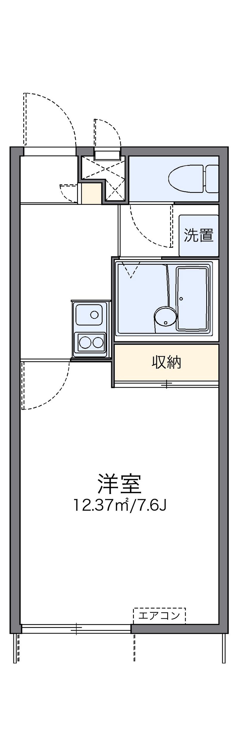 レオパレスグリーンハート 間取り