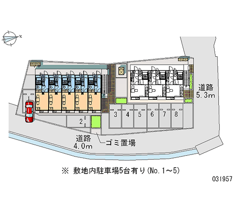 レオパレスヴィラージュ 区画図