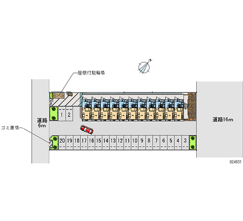 24631 bãi đậu xe hàng tháng