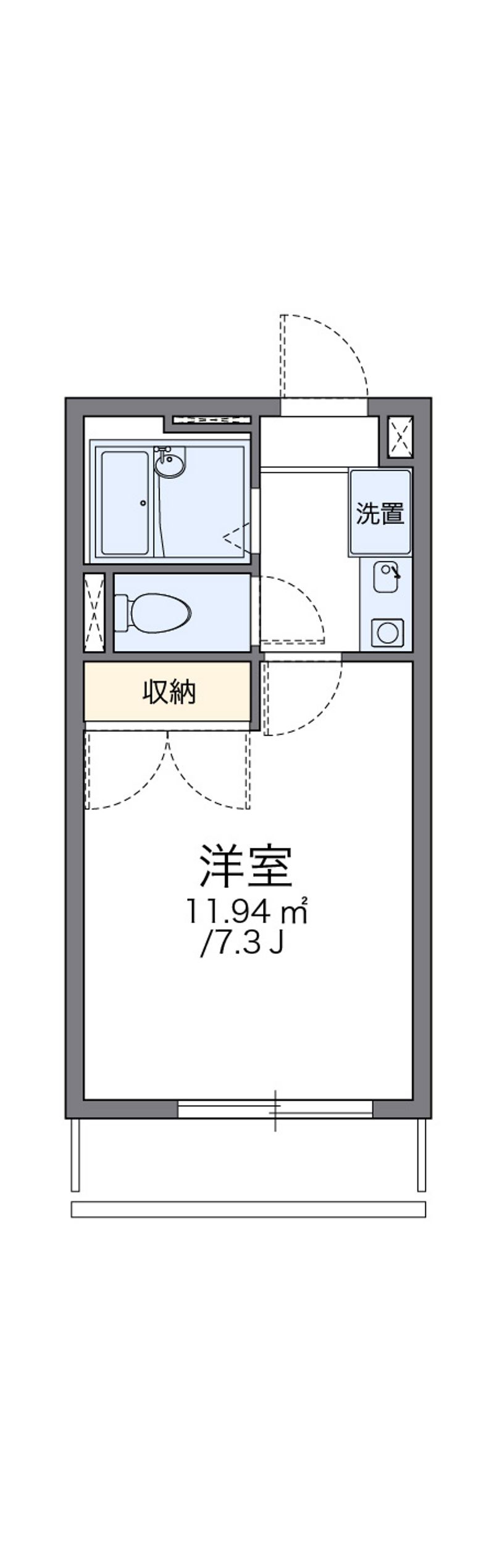レオパレスＡＳＡＧＡⅠ 間取図