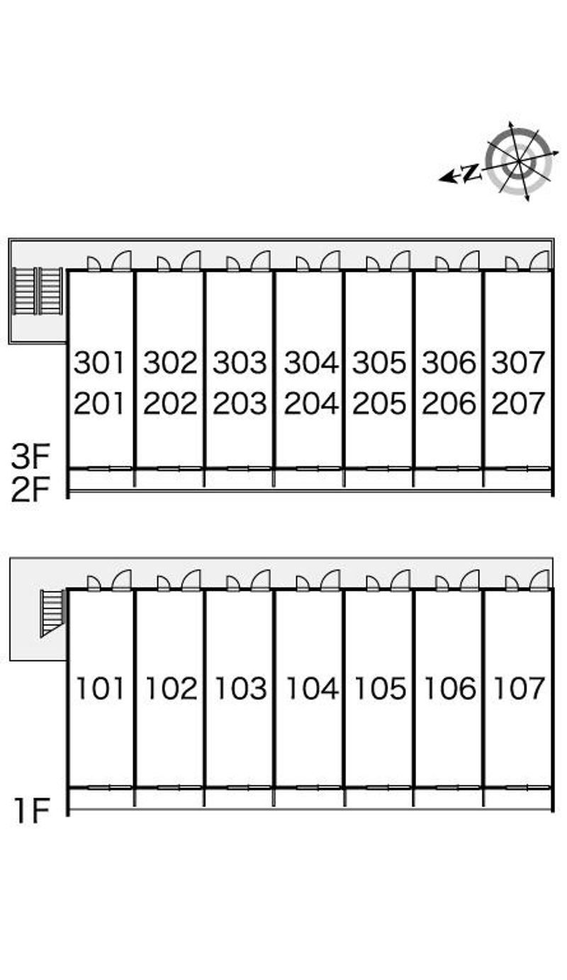 レオパレスポンセ 間取配置図