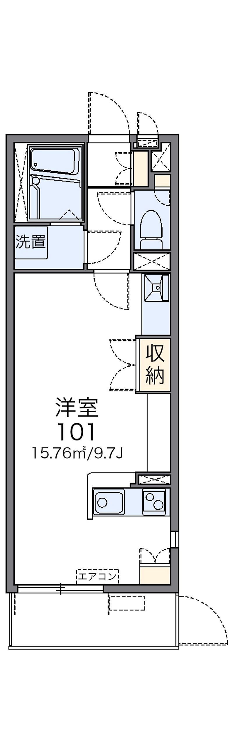 レオネクスト中川Ⅲ 間取図