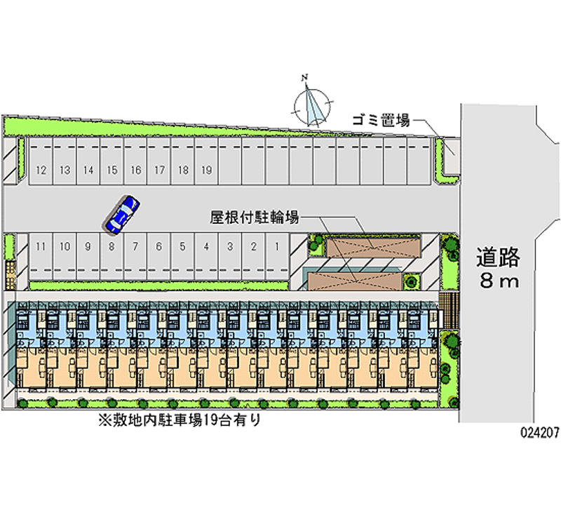 レオパレスエレガンス 月極駐車場