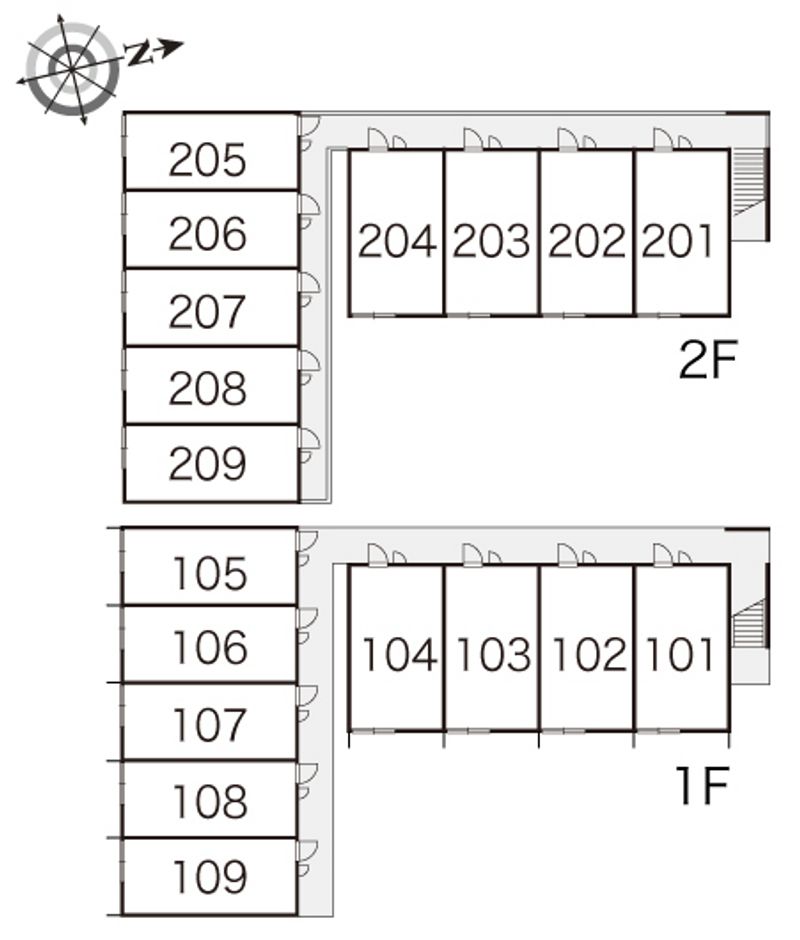 レオパレスイーストＫⅢ 間取り配置図