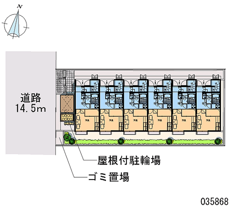 レオパレス瑞穂公園 区画図